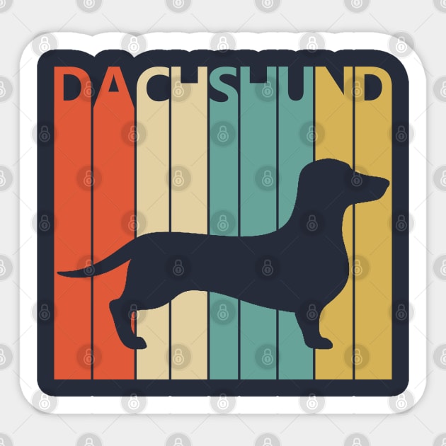 Vintage 1970s Dachshund Dog Owner Gift Sticker by GWENT